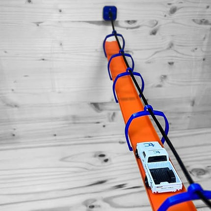 Suspension Bridge Compatible with Hot Wheels Cars and Track (Orange)