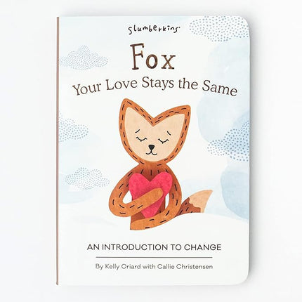 Slumberkins Fox Snuggler & 2 Board Books Complete Set Bundle | Supports Changes, Coping Skills & Transitions | Social Emotional Development | Gift Set (Fox Snuggler Plush + 2 Board Books)