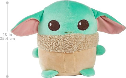 Mattel Star Wars The Mandalorian Cuutopia Plush Figure, 10-inch Grogu Soft Rounded Pillow Doll, Collectible Toy Inspired by the Character