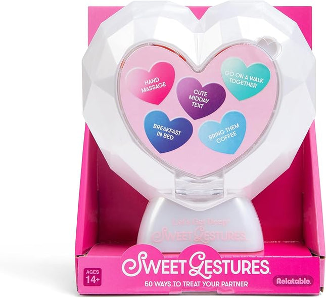 Sweet Gestures by Relatable – Valentine’s Day Gift for Her, Romantic Couples Game with 50 Love Tokens, Thoughtful Girlfriend Gift for Anniversaries, Weddings & Date Nights