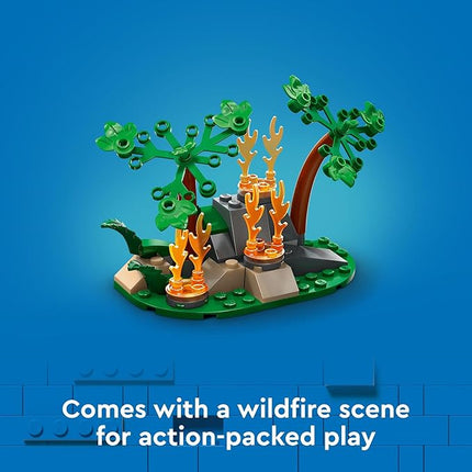 LEGO City Fire Rescue Plane Toy - Building Blocks Playset for Boys & Girls, Ages 6+ - Pretend Play for Role Play for Kids - Gift for Birthdays - 60413