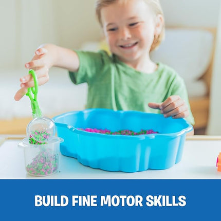 Educational Insights Pluffle® Sensory Station - Sensory Bin Foam Set, No Mess Alternative to Sand Toys & Slime for Toddlers, Fun Table Filler for Home or Classroom, Kids Ages 3+