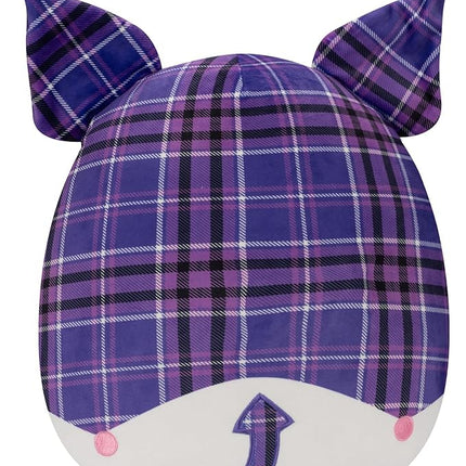 Squishmallows Original Sanrio 14-Inch Purple Plaid Kuromi Plush - Large Ultrasoft Official Jazwares Plush