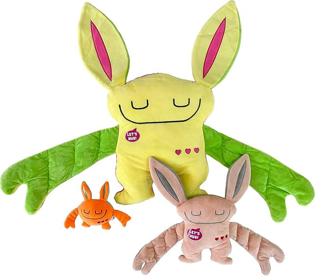 Bumpas 3 Pack Includes: Weighted Stuffed Pillow Animal with Surprise Bumpaloo & Thumper - Soft & Cuddly Plush for Comfort & Sensory Support