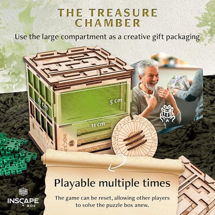 INSCAPE Maya´s Myths - Puzzle Box - Escape Room in A Box - Cluebox - Gift Puzzle Boxes for Adults with Hidden Compartments - Escape Room Puzzles Escape Room Game - Brain Teasers Puzzles for Adults