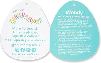 Squishmallows Original 14-Inch Wendy Green Frog with Mushroom Embroidery - Official Jazwares Plush (Large)