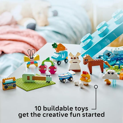 LEGO Classic Vibrant Creative Brick Box Building Blocks - Sensory & Learning Toys for Boys & Girls, Ages 4+ Years - Pretend Play Preschool Toys - Gift for Christmas - 11038