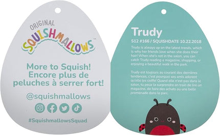 Squishmallows Original 12-Inch Trudy Ladybug with Spotted Wings - Official Jazwares Plush