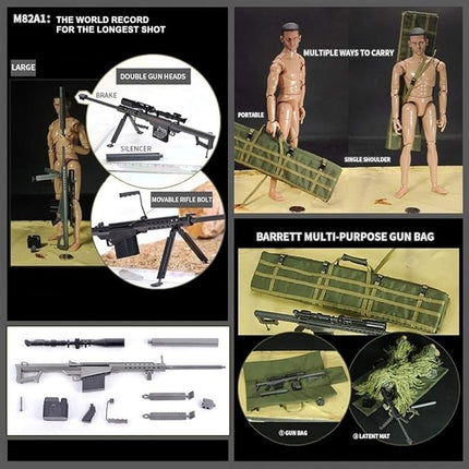 YEIBOBO ! Highly Detail Special Forces 12inch Action Figure SWAT Team (Sniper - All Terrain)