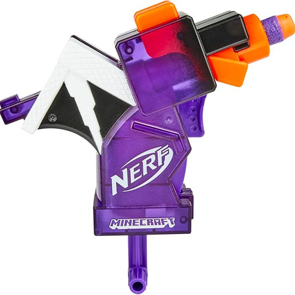 Nerf MicroShots Minecraft Ender Dragon Mini Blaster, Minecraft Dragon Mob Design, Includes 2 Official Elite Darts, Priming Handle