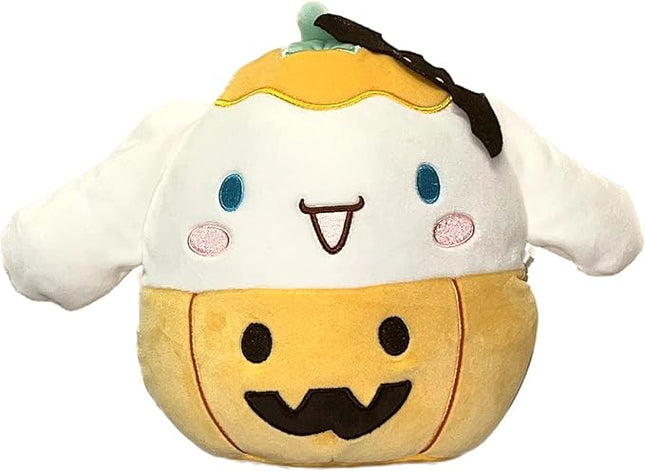 Squishmallow Kellytoy Plush 8" Cinnamoroll Hello Kitty Sanrio Halloween w/Free Pokemon Metal Key Ring