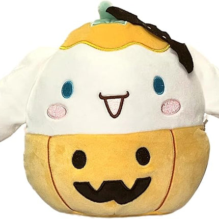 Squishmallow Kellytoy Plush 8" Cinnamoroll Hello Kitty Sanrio Halloween w/Free Pokemon Metal Key Ring