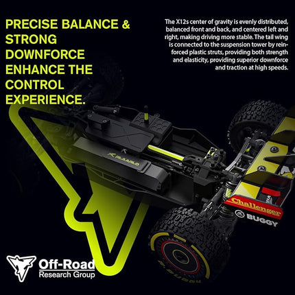 RLAARLO 1/12 Brushless RC Cars for Adults, Max 50 MPH Fast RC Buggy, All Terrain High Speed Remote Control Car Hobby Off-Road RC Truck 4x4 Monster Trucks