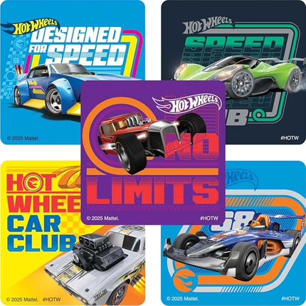 Classic Hot Wheels™ Stickers - Birthday Party Supplies & Favors - 100 Per Pack