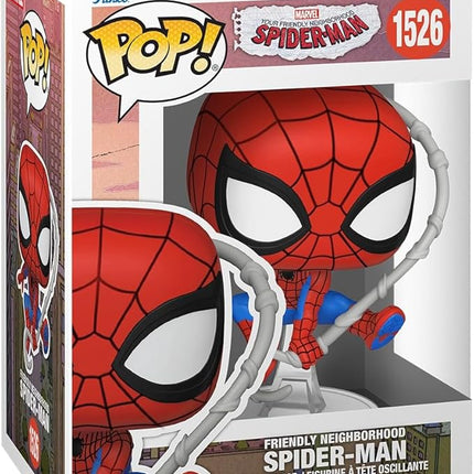Funko Pop! Marvel: Friendly Neighborhood Spider-Man - Spider-Man - Collectable Vinyl Figure - Gift Idea - Official Merchandise - Toys for Kids & Adults - Cartoons Fans