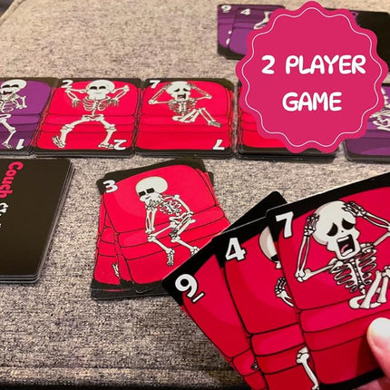 Couch Skeletons Card Game - Quick and Easy 2 Player Game by The Dusty Top Hat
