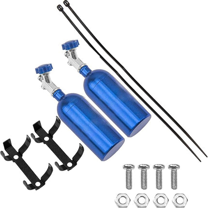 2Pack Vgoohobby Simulation Nitrogen Bottle Decoration Part Accessory Compatible with Traxxas TRX4 Axial SCX10 RC4WD Tamiya CC01 D90 90046 1/10 RC Crawler (Bue)