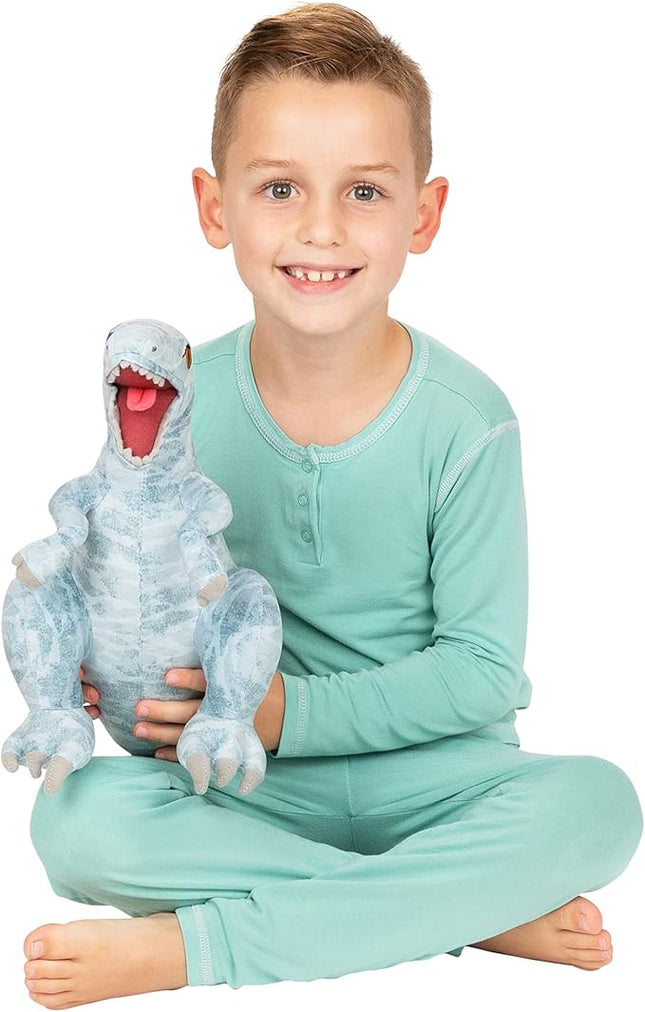 Franco Kids Bedding Super Soft Plush Mini Cuddle Pillow Buddy, One Size, Jurassic World Blue T-Rex