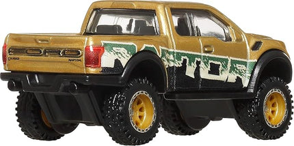 Hot Wheels Premium Car Culture Off Road 1:64 Scale Die-Cast 2017 Ford F-150 Raptor Vehicle with Real Riders Tires & Metal/Metal Body & Chassis