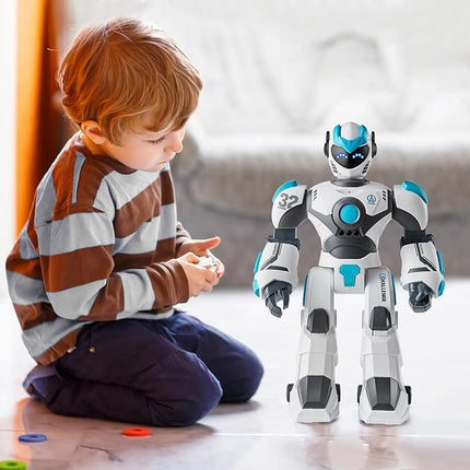 VEVOR RC Robot Toys for Kids, Gesture Sensing Programmable Remote Control Smart Robot, Interactive Walking Singing Dancing Robot for Age 6+ Year Old Boys Girls Birthday Gift Present