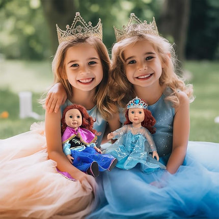 18 inch Doll Clothes and Accessories, Pricess Costumes Dress, 6 Pieces, 18 inch