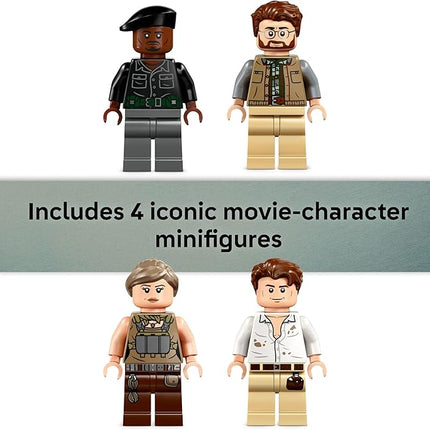 LEGO Jurassic World Spinosaurus & Quetzalcoatlus Air Mission - Dinosaur Toy for Kids - Pretend Play Building Toy with Dinosaur Figurines for Girls and Boys, 8+ - Birthday or Any-Time Gift Idea - 76976