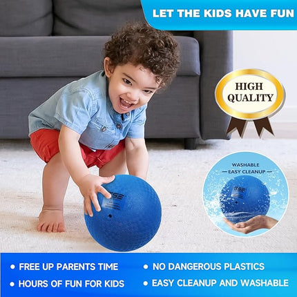 GSE Games & Sports Expert 5"/7"/8.5"/10" Inflatable Playground Ball, Kickball, Bouncy Dodge Ball, Handball for Kid/Adult, Perfect for Recess Ball Games, Gym, Yoga Exercises, Schools Sports Activities