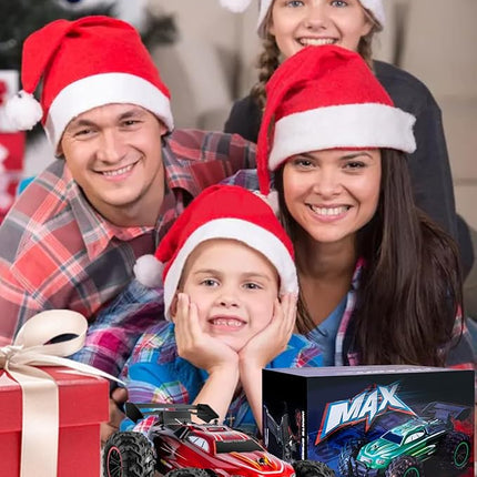 RC Cars - 1:18 Scale Remote Control Car, 2.4Ghz All Terrain Off-Road Monster Truck, 20Km/h High Speed Hobby Electric Toy Buggy with 2 Rechargeable Batteries for Boys Girls Kids Adults