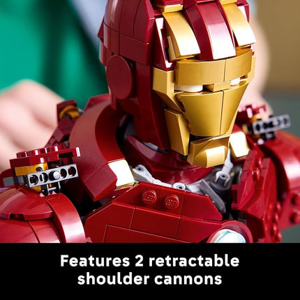 LEGO Marvel Iron Man MK4 Bust - Building Kit for Adults, Ages 18+ - Includes Iron Man Minifigure - Collectible Model for Super Hero Fans - Gift for Men and Women - 76327