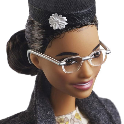 Barbie Inspiring Women Series Rosa Parks Collectible Doll, Wearing Fashion and Accessories, with Doll Stand and Certificate of Authenticity