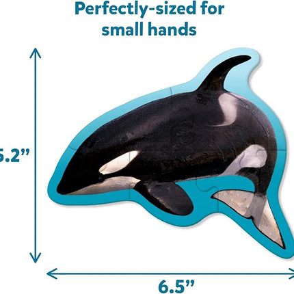 Skillmatics Step by Step Puzzles - 41 Piece Jigsaw & Toddler Puzzle, Montessori Educational Toy for Boys & Girls, Underwater Animals, Travel Friendly, Gifts for Kids Ages 3, 4, 5 and Up