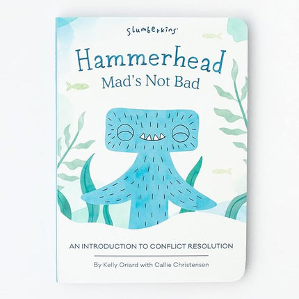 Slumberkins Hammerhead Snuggler & 2 Board Books Complete Set Bundle | Promotes Conflict Resolution, Social Skills & Responsibility | SEL Development (Hammerhead Snuggler Plush + 2 Board Books)