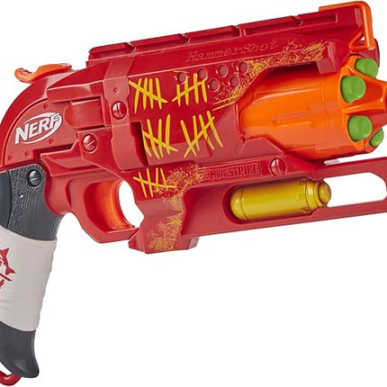 NERF Zombie Strike Hammershot Blaster, Red (Amazon Exclusive)