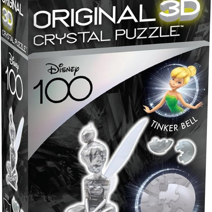 BePuzzled | Disney Platinum Tinkerbell Original 3D Crystal Puzzle, Ages 12 and Up