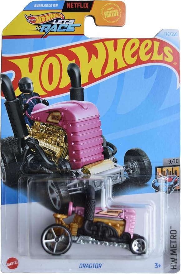 Hot Wheels Dragtor, HW Metro 9/10 [Pink] 176/250