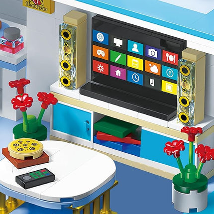 Friends House Building Block Set, Pets Collection Small Brick Model Set, Creative Mini Toy Building Sets, Children’s Day Birthday for Teens Kids Boys Girls 8+, 1235 PCS