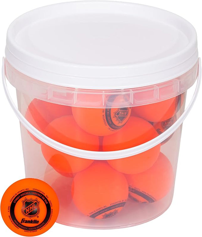 Franklin Sports NHL Street Hockey Balls - No Bounce Outdoor Street + Roller Hockey Balls - Official Size for Youth + Adult Street Hockey - Assorted Colors - 1, 2, 3, and 15 Bulk Packs