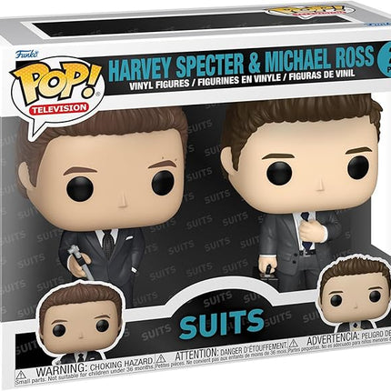 Funko Pop Television: Suits - Harvey and Michael, 2-Pack - Collectable Vinyl Figure - Gift Idea - Official Merchandise - Toys for Kids & Adults - Drama Fans - Model Figure for Collectors