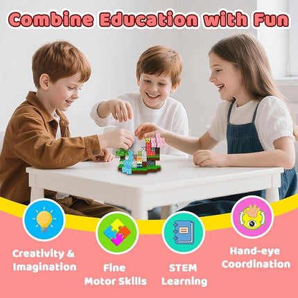 300 PCS Magnetic Blocks - Magnetic Building Blocks, Stacking Magnetic Blocks for Kids, Sensory Toy for STEM Montessori for Kids 3+ Boys and Girls Christmas Birthday Gifts