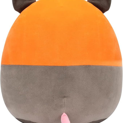 Squishmallows Original 12-Inch Luanne Grey Opossum with Carrot Hat - Official Jazwares Plush