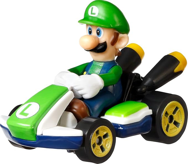 Hot Wheels Mario Kart Luigi 1:64 Die-Cast Kart