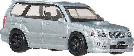 Hot Wheels Premium Car Culture Collectible Toy Car, 1:64 Scale Die-Cast Subaru Forester STI, Ronin Run 2 Vehicle with Real Riders Tires