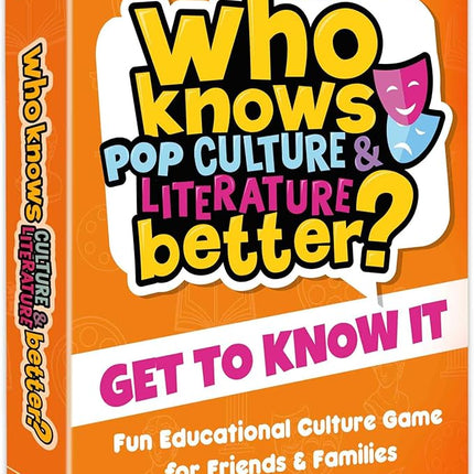 Board Games for Kids 8-12 and Family - Educational Card Game for Kids Age 12+ - Who Knows Culture and Literature Better? - 500+ Questions - Trivia for Family Game Night and Travel Fun