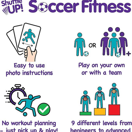 Shuffle Up Tricks & Kicks Soccer Dice Game - Soccer Challenging Skills Training Dice, Outdoor & Indoor Soccer Games for Kids, Kick Ups Training Dice, Soccer Gifts for Boys & Girls | (2 Dices)