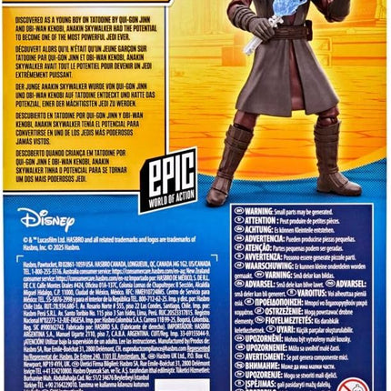 STAR WARS Epic World of Action Anakin Skywalker, 4-Inch Action Figure & Accessory, Toys for Boys & Girls Ages 4+