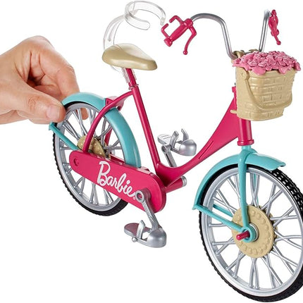 Barbie Bicycle with Basket of Flowers
