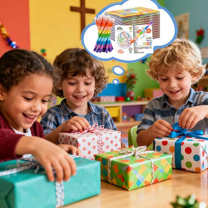 BenLouis 24 Pcs Bible Verses Mini Coloring Books Kids Christian Party Favors Small Activity Books Bulk for Kids Sunday School Religious Church Goodie Bags Stuffers Return Gifts Classroom Travel