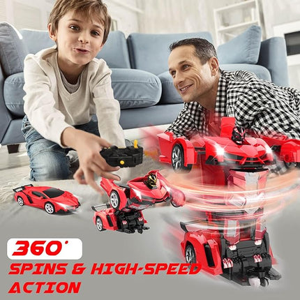 Dolanus Remote Control Car - Transform Robot RC Cars, Toys for Ages 5-7, Kids Toys, 4 Year Old Boy Toys, Toys for 3 4 5 6 7 8 10 12 Years Old Boy, Gifts for Boys Kids Toddlers Birthday