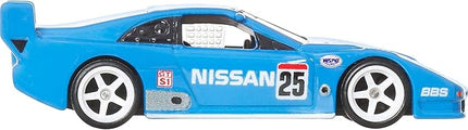 Hot Wheels Premium Car Culture Collectible Toy Car, 1:64 Scale Die-Cast Nissan 300GTX IMSA GTS, Silhouettes Vehicle with Real Riders Tires