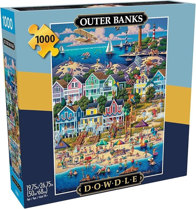Buffalo Games - Dowdle - Outer Banks - 1000 Piece Jigsaw Puzzle for Adults -Challenging Puzzle Perfect for Game Nights - Finished Size is 26.75 x 19.75